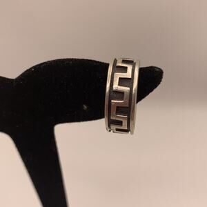 Teme‎ Sterling Silver Mens Ring Band Size 8.5 6.7g